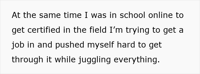 Burnt-out wife balancing online school and job search while juggling family responsibilities