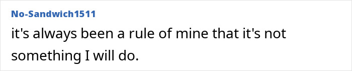A social media user shares their bedroom confession, stating it's a rule they will not do it.
