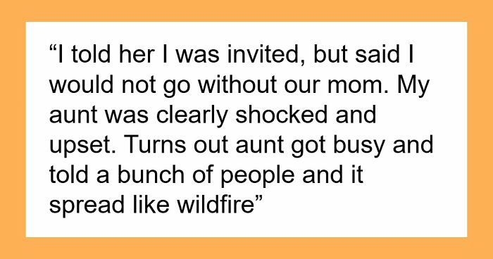 “AITA For Telling My Family The Real Reason My Mother And I Are Not Attending My Sister’s Wedding?”