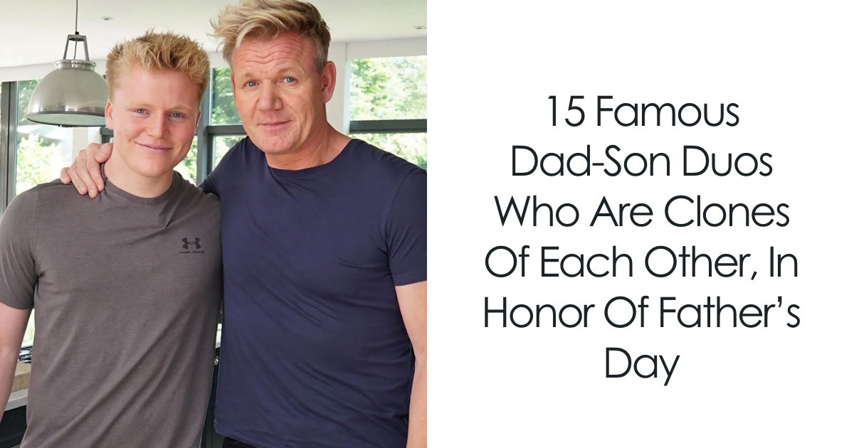 15 Celebrity Father-Son Duos Who Look So Similar It Feels Like Time Travel: “Mini Version Of You”