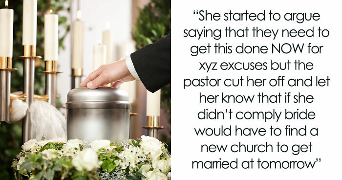 Woman Crashes Memorial Service To Decorate For Wedding, Has A Meltdown When Pastor Shuts Her Down