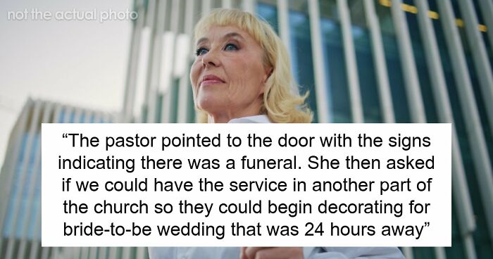 Woman Crashes Memorial Service To Decorate For Wedding, Has A Meltdown When Pastor Shuts Her Down