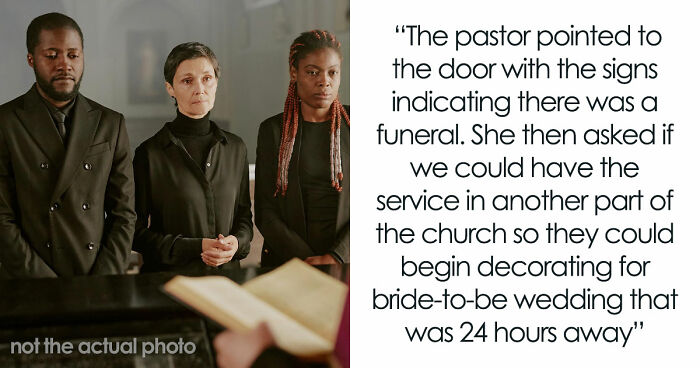 Woman Crashes Memorial Service To Decorate For Wedding, Has A Meltdown When Pastor Shuts Her Down