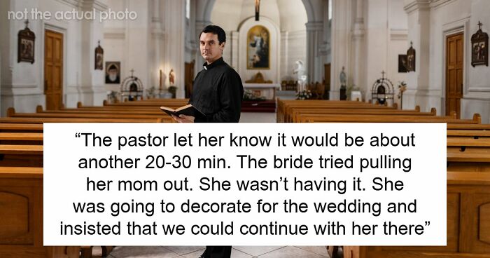 Woman Crashes Memorial Service To Decorate For Wedding, Has A Meltdown When Pastor Shuts Her Down