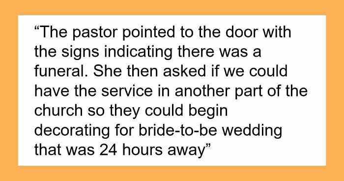 Woman Crashes Memorial Service To Decorate For Wedding, Has A Meltdown When Pastor Shuts Her Down