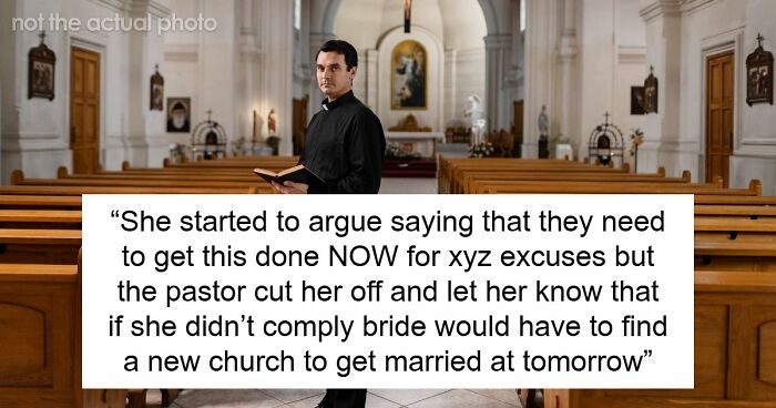Woman Crashes Memorial Service To Decorate For Wedding, Has A Meltdown When Pastor Shuts Her Down