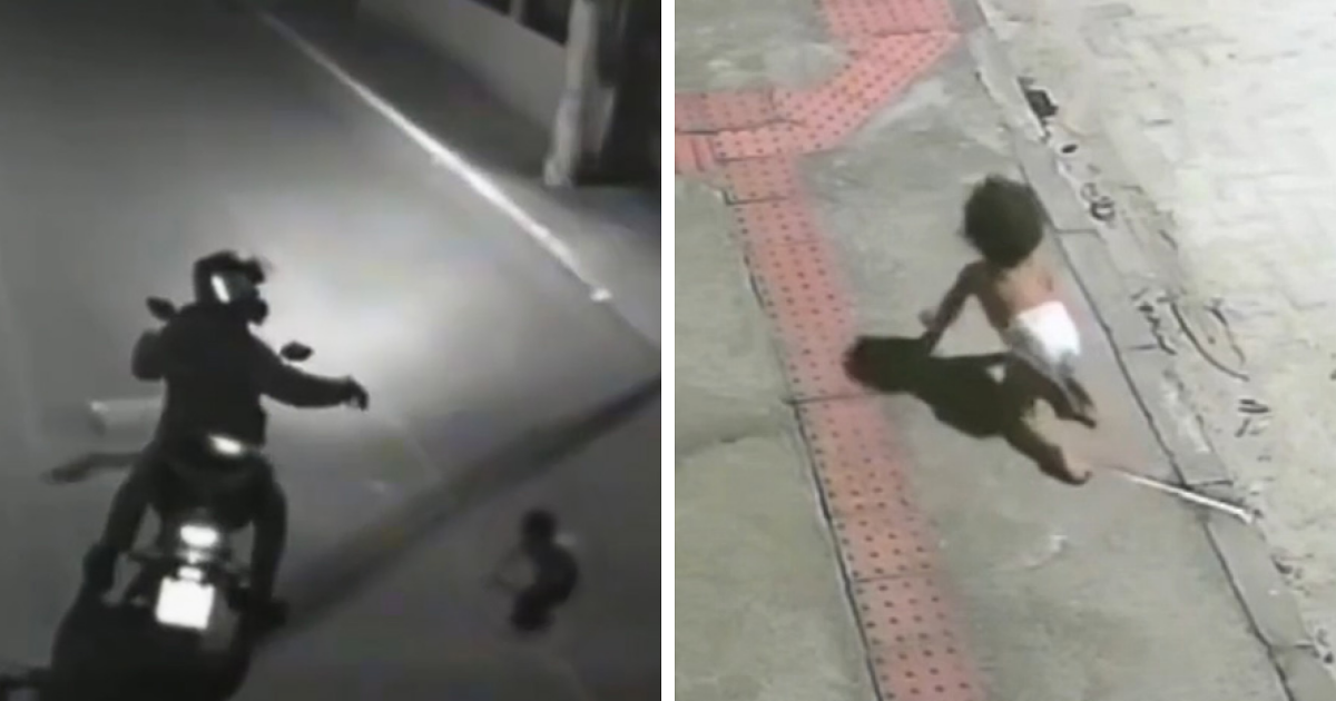 Biker Finds Baby Crawling Out At Night By Herself, Mom’s Motives Stun