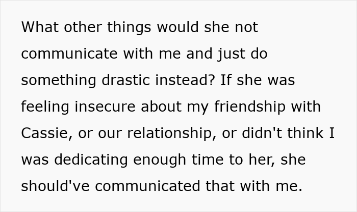 Woman Can't Believe Boyfriend Supports Female Friend In Her Time Of Need, Does Something Drastic