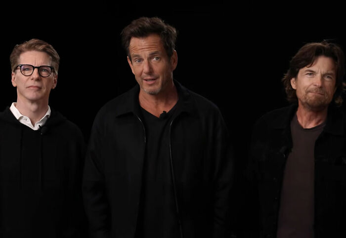 Will Arnett and Jason Bateman, with another co-star, on a podcast, discussing Amy Poehler. Will Arnett and Jason Bateman, with another co-star, on a podcast, discussing Amy Poehler.