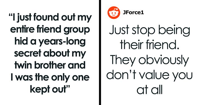 Woman Finds Out Friends Hid A Secret About Her Twin Brother, Realizes She Was The Only One Left Out