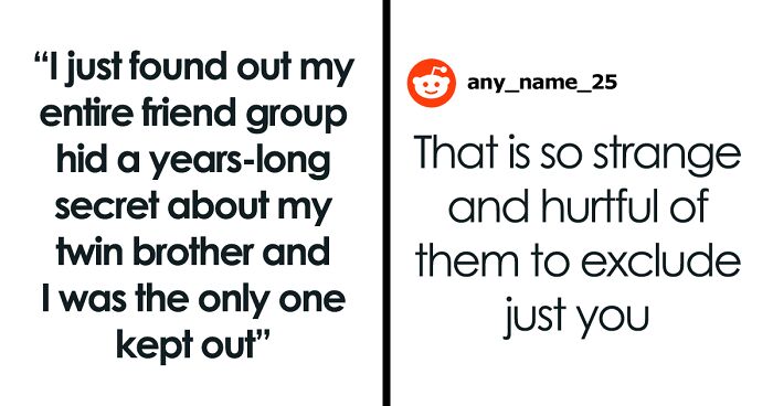 Woman Finds Out Friends Hid A Secret About Her Twin Brother, Realizes She Was The Only One Left Out