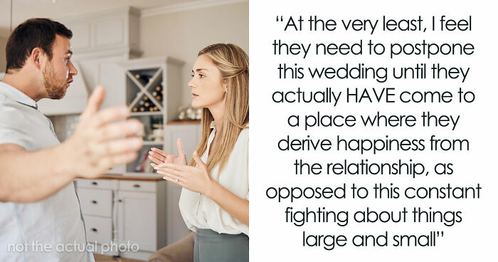 Couple Turns Every Date Night Into An Argument, Friends Shocked They Actually Make It To The Wedding