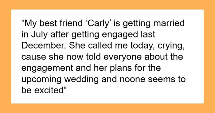 Bride Lets Fiancé Call The Shots For Their Wedding, Friends Quietly Lose Interest In Attending