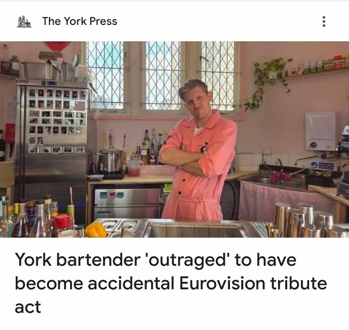 York bartender upset after becoming accidental Eurovision tribute act