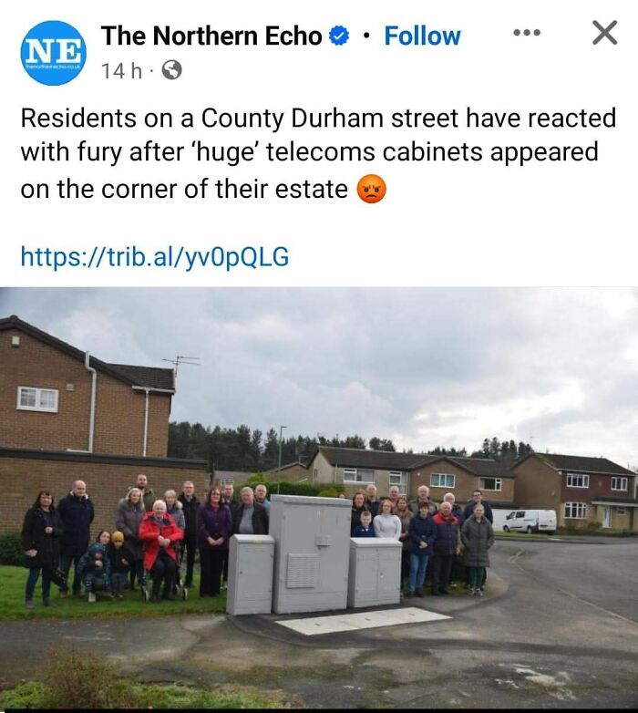 Residents angry about huge telecoms cabinets on their County Durham street corner