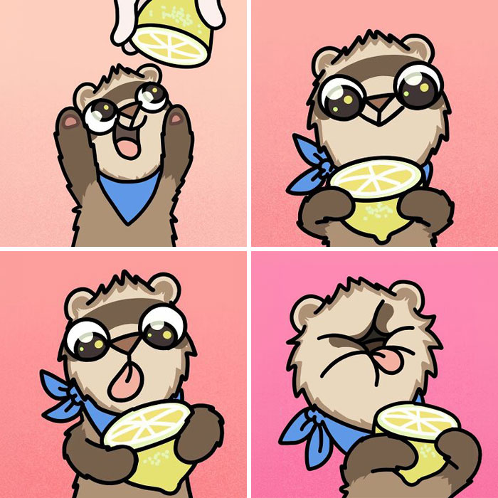 Siberian Girl Illustrates Her Daily Life With Two Ferrets And Other Funny Situations (57 New Pics)