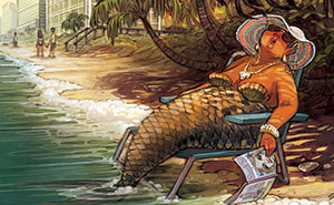 This Artist Creates Funny Illustrations Of Mythical Creatures Living Their Best Lives (21 Pics)