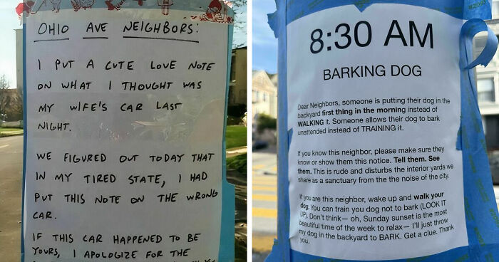 41 Passive-Aggressive Notes From Neighbors Who Decided Knocking On The Door Was Far Too Civil