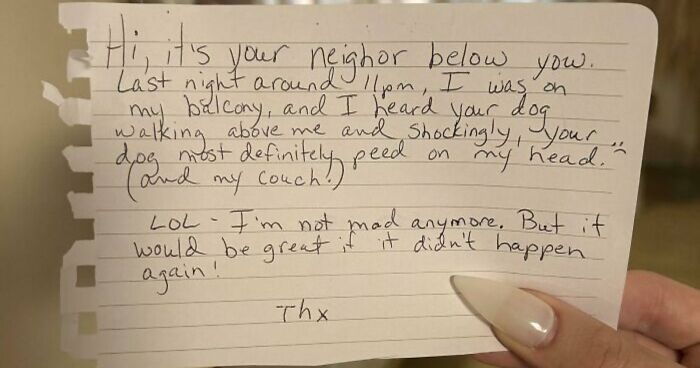 41 Passive-Aggressive Notes From Neighbors Who Decided Knocking On The Door Was Far Too Civil