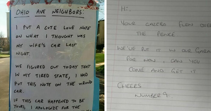 41 Passive-Aggressive Notes From Neighbors Who Decided Knocking On The Door Was Far Too Civil