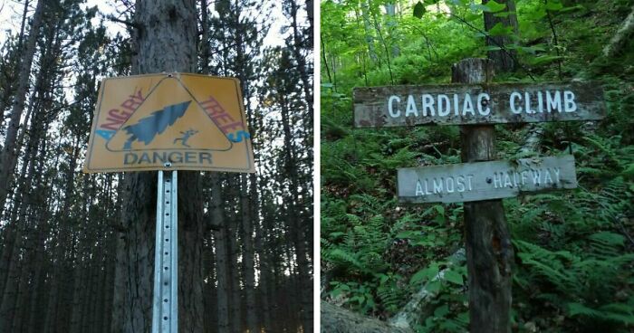 54 Funny Signs Found In The Wild That Are Worth Every Blister And The Stale Trail Mix
