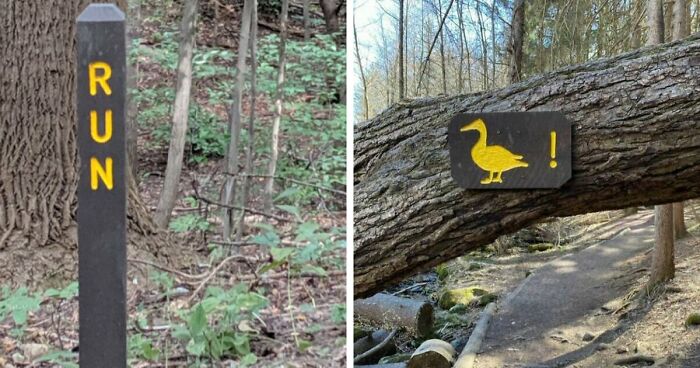 54 Funny Signs Found In The Wild That Are Worth Every Blister And The Stale Trail Mix