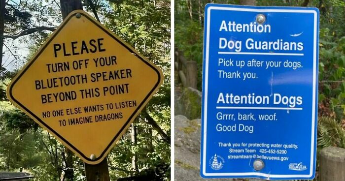 54 Funny Signs Found In The Wild That Are Worth Every Blister And The Stale Trail Mix