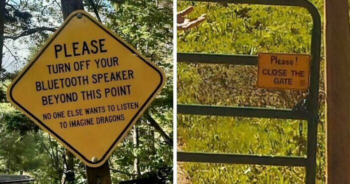 54 Funny Signs Found In The Wild That Are Worth Every Blister And The Stale Trail Mix