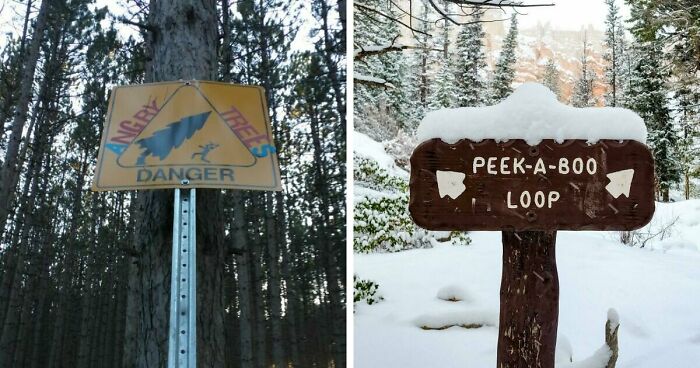 54 Funny Signs Found In The Wild That Are Worth Every Blister And The Stale Trail Mix