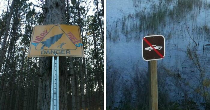 54 Funny Signs Found In The Wild That Are Worth Every Blister And The Stale Trail Mix