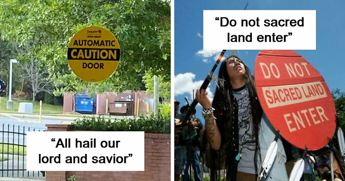 65 Signs That Somehow Made It All The Way To Installation