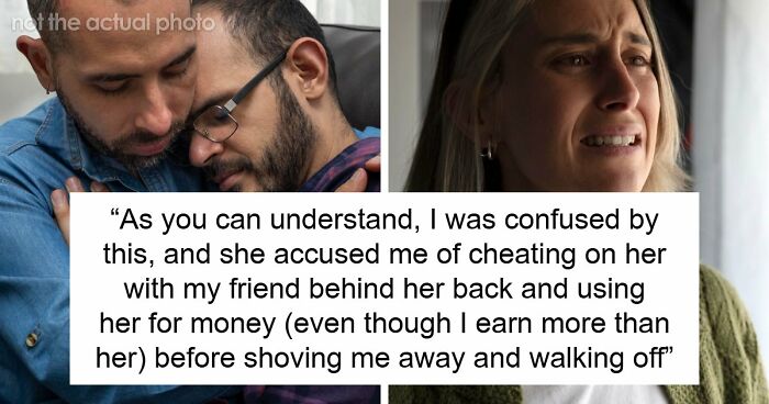 Straight Guy Bearhugs Male Friend Having Mental Breakdown, GF Accuses Him Of Cheating, He’s Shocked