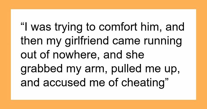 Straight Guy Bearhugs Male Friend Having Mental Breakdown, GF Accuses Him Of Cheating, He’s Shocked