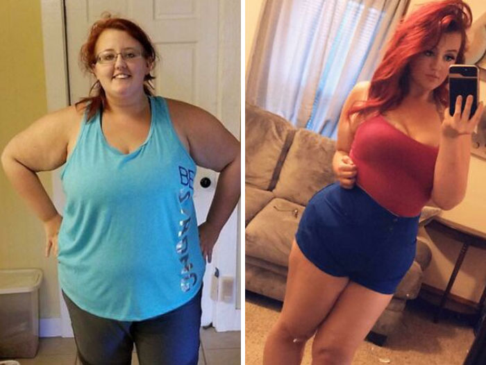 A woman's dramatic weight loss and style transformation, leaving people speechless at school reunions.