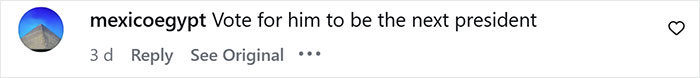 Good-Vibe Girls event: A user comment advocating for the mayor to be the next president after the Father's Day party.