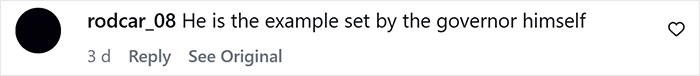 Good-Vibe Girls event: A user comment stating the mayor is an example set by the governor after the Father's Day party.