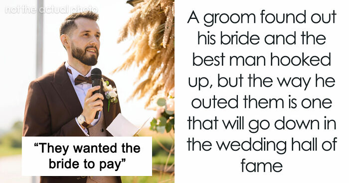 Bride Cheats With Best Man, Groom Says Nothing Until He Has A Microphone And Room Full Of Witnesses