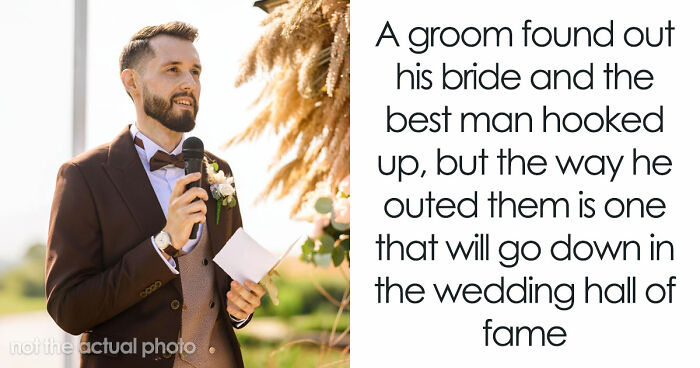 Bride Cheats With Best Man, Groom Says Nothing Until He Has A Microphone And Room Full Of Witnesses