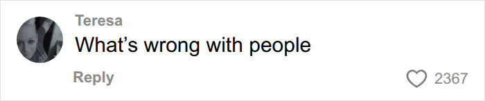 A comment asking, 'What's wrong with people' after guests reveal Bonnie Blue's baby shower timeline.