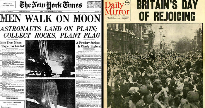 “Men Walk On Moon”: 57 Historical Newspaper Headlines And Photos That Ended Up On The Front Pages