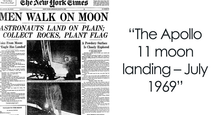 “Men Walk On Moon”: 57 Historical Newspaper Headlines And Photos That Ended Up On The Front Pages