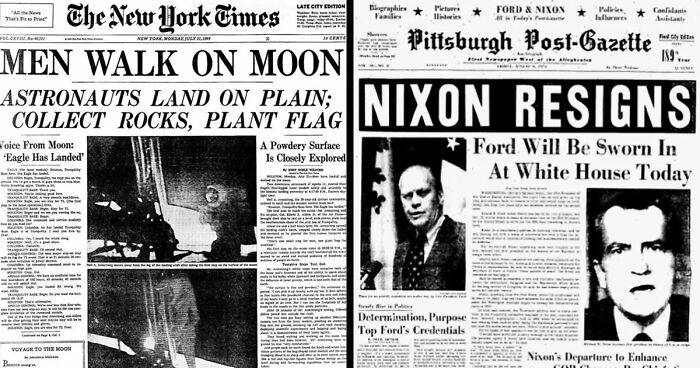 “Men Walk On Moon”: 57 Historical Newspaper Headlines And Photos That Ended Up On The Front Pages
