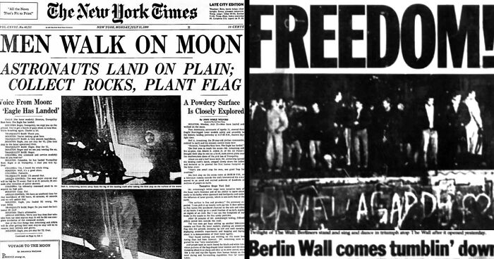 “Men Walk On Moon”: 57 Historical Newspaper Headlines And Photos That Ended Up On The Front Pages