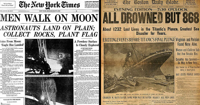 “Men Walk On Moon”: 57 Historical Newspaper Headlines And Photos That Ended Up On The Front Pages