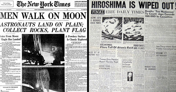 “Men Walk On Moon”: 57 Historical Newspaper Headlines And Photos That Ended Up On The Front Pages