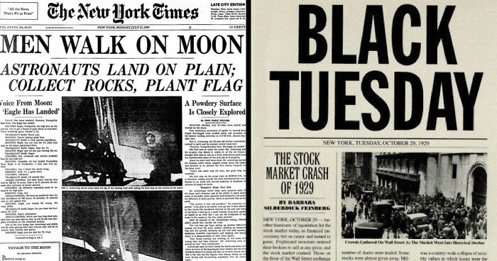 “Men Walk On Moon”: 57 Historical Newspaper Headlines And Photos That Ended Up On The Front Pages