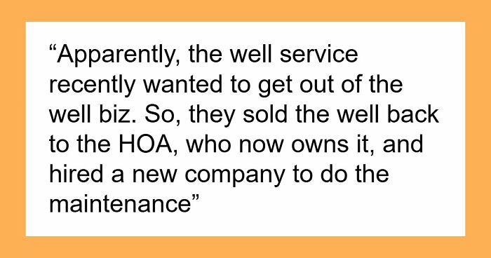 Man Threatened To Lose Access To Water If He Didn’t Join The HOA, Finds Out It’s A Scam