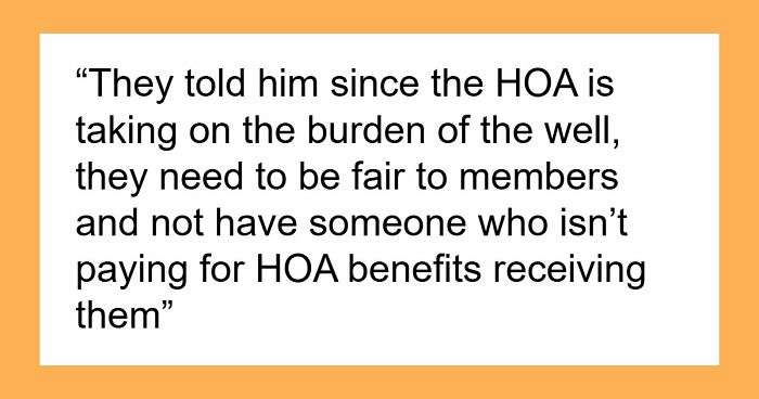 Man Threatened To Lose Access To Water If He Didn’t Join The HOA, Finds Out It’s A Scam