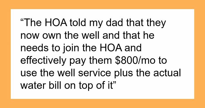 Man Threatened To Lose Access To Water If He Didn’t Join The HOA, Finds Out It’s A Scam