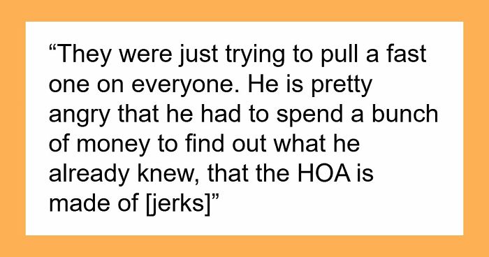 Man Threatened To Lose Access To Water If He Didn’t Join The HOA, Finds Out It’s A Scam
